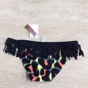 Black florescent orange/ yellow bikini bottom ⭐️